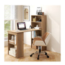 120Cm Computer Desk With Bookcase Home Office Workstation Bookshelf
