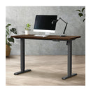 120Cm Electric Standing Desk Single Motor Black Frame With Top