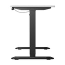 120Cm Electric Standing Desk Single Motor Black Frame With Top