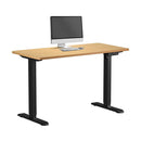 120Cm Electric Standing Desk Single Motor Black Frame With Top