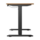 120Cm Electric Standing Desk Single Motor Black Frame With Top