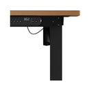 120Cm Electric Standing Desk Single Motor Black Frame With Top