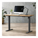 120Cm Electric Standing Desk Single Motor Black Frame With Top