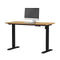 120Cm Electric Standing Desk Single Motor Black Frame With Top