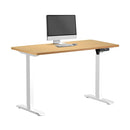 120Cm Electric Standing Desk Single Motor Black Frame With Top