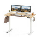 120 Cm Height Adjustable Standing Desk With 3 Memory Presets Brown