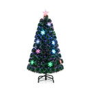 120Cm Pre Lit Fiber Optic Christmas Tree With 125 Pvc Tips