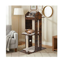 120 Cm Tall Wooden Cat Tree With Removable Washable Plush Cushions