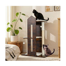 120 Cm Tall Wooden Cat Tree With Removable Washable Plush Cushions
