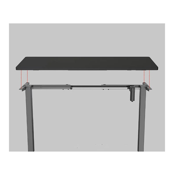 120 X 60Cm Desktop For Height Adjustable Electric Standing Desk Black