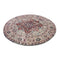 Multicolour Traditional Distressed Round Rug