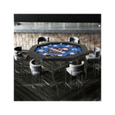 Foldable Poker Table For 8 Players With Padded Rails