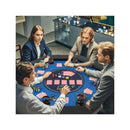 Foldable Poker Table For 8 Players With Padded Rails