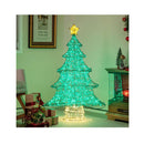Pre Lit Artificial Christmas Tree With 520 Led Lights For Garden
