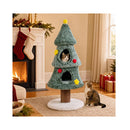 127 Cm Christmas Cat Tree With 2 Condos And Scratching Post