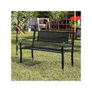 Bench Garden Bench With Patterned Backrest
