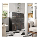 12 Cube Shoe Storage Cabinet With Removable Shelf For Hallway