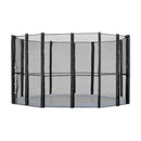 12Ft Trampoline Replacement Safety Pad And Net Round 8 Poles