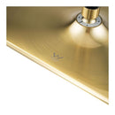 12 Inch Shower Head Gold Rectangle Set Gooseneck Wall Arm