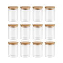 12Pcs 300Ml Airtight Glass Preserving Jar Food