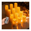 12 Pcs Flickering Flameless Led Candles Outdoor Waterproof