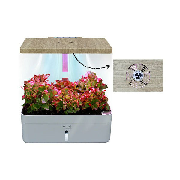 12 Pod Indoor Hydroponic Growing System Water Level Window Pump White