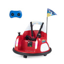 12V Kids Ride On Bumper Car With Flashing Lights Remote Control Red