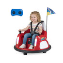12V Kids Ride On Bumper Car With Flashing Lights Remote Control Red