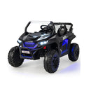 12V Kids Ride On Car With Light Music Electric Remote Control Black