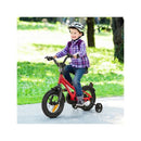 Red Kids Bike Adjustable With Removable Training Wheels