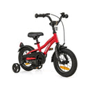 Red Kids Bike Adjustable With Removable Training Wheels