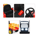 12v Ride On Tractor With Trailer And Remote Control For Kids Red