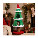 130Cm Christmas Cat Tree For Indoor Cats Green