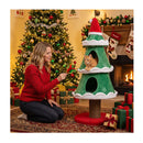 130Cm Christmas Cat Tree For Indoor Cats Green