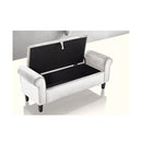 132Cm Storage Ottoman Arm Velvet