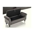 132Cm Storage Ottoman Arm Velvet