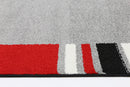 Saffron Nest Grey Red Rug
