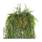 135Cm Hanging Mixed Green Artificial Fern Foliage Hanging Basket
