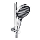 13 Inch Chrome Twin Rain Shower Head With Shower Mixer Rail 4 Mode