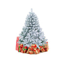 140Cm Snow Flocked Christmas Tree With 295 Tips And 150 Led Lights