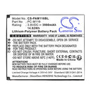 Cameron Sino Cs Pam116Bl 3900Mah Battery For Pax Payment Terminal