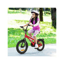 Red Kids Bike Adjustable With Removable Training Wheels