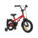 Red Kids Bike Adjustable With Removable Training Wheels