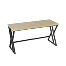 150Cm Computer Desk With Heavy Duty Metal Frame And Crossbar Grey