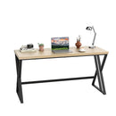 150Cm Computer Desk With Heavy Duty Metal Frame And Crossbar Grey