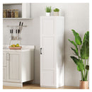 150 Cm Narrow Pantry Organizer 4 Tier Storage Cabinet White