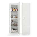 150 Cm Narrow Pantry Organizer 4 Tier Storage Cabinet White