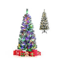 150Cm Pre Lit Artificial Christmas Tree With 9 Lighting Modes
