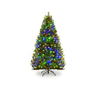 150Cm Pre Lit Artificial Christmas Tree With Multicolored Led Lights