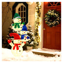 150Cm Stacked Snowman Lighted Christmas Decoration